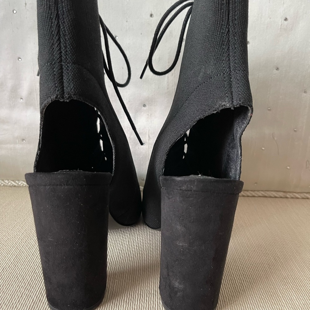 Steve Madden Open-Toe Block Tie Heels - image 5